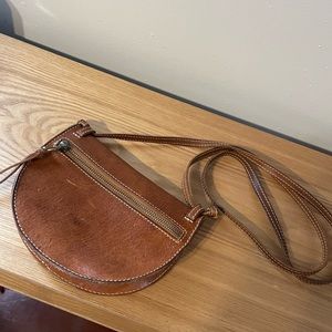 Madewell Leather Crossbody Saddle Bag